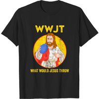 T-shirt Disc Golf Que Jetterait Jésus pour Hommes