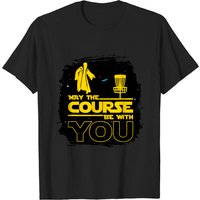 T-shirt Disc Golf May The Course Be With You pour hommes — T-shirts pour hommes