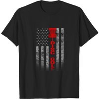 T-Shirt Disc Golf Panier Drapeau pour Hommes