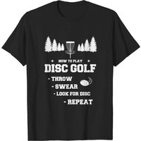 T-shirt Comment Jouer au Disc Golf Frisbee pour Hommes — T-shirts pour hommes