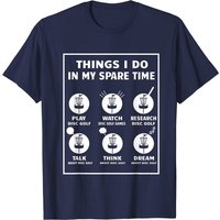 T-shirt Disc Golf "Things I Do In My Spare Time" pour hommes