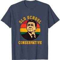 T-shirt Ronald Reagan Old School Conservateur pour hommes — T-shirts pour hommes