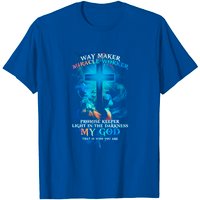 T-shirt Waymaker Miracle Worker Lion Cross Coloré pour Hommes — T-shirts pour hommes