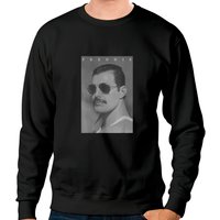 Sweatshirt officiel Freddie Mercury Photo B&W Shades — Sweats à capuche pour hommes