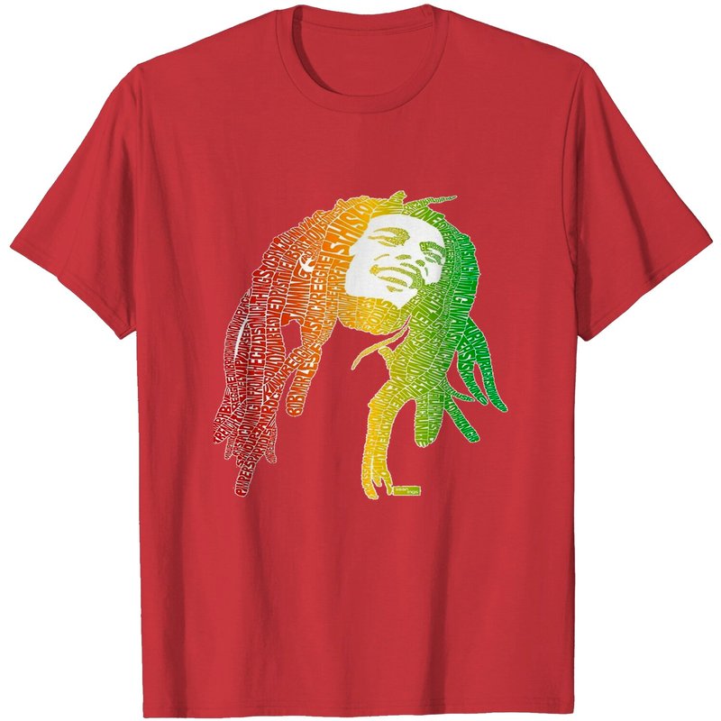 T-shirts Art de Bob Marley pour hommes en noir — T-shirts pour hommes