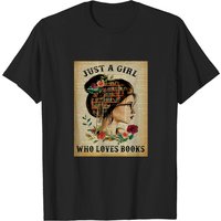 T-shirt Just A Girl Who Loves Books pour hommes — T-shirts pour hommes