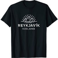 T-shirt Reykjavik Islande Glacier pour hommes