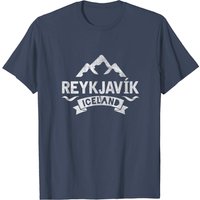T-Shirt pour hommes Vintage Reykjavik Islande — T-shirts pour hommes