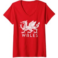 T-shirt de rugby pour hommes avec le drapeau rouge du Pays de Galles — T-shirts pour hommes