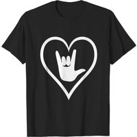 T-Shirt ASL - Langue des signes américaine Je t'aime pour hommes — T-shirts pour hommes
