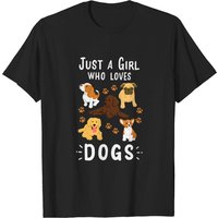 T-shirt Kids Just A Girl Who Loves Dogs pour hommes — T-shirts pour hommes