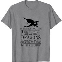 Meddle Not In The Affairs Of Dragons T-shirt pour hommes — T-shirts pour hommes