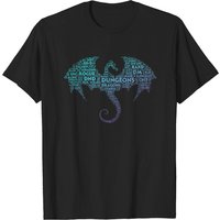 T-shirt Dragon Word Art Dungeon Crawler RPG DM pour hommes — T-shirts pour hommes