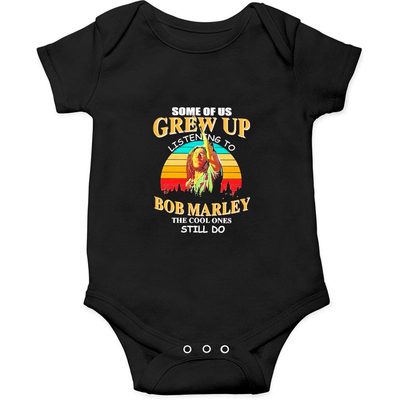 Onesie Certains D'entre Nous Ont Grandi En Écoutant Bob Marley — Bodys bébé