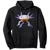Hoodie Axolotl pour unisexe en noir — Sweats à capuche pour hommes