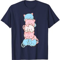 Trans Pride Flag Kawaii Cat Men's T-Shirt