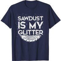 DIY Woodworking Sawdust Design T-Shirt for Men