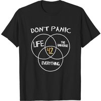 T-shirt 42 Réponse à la Vie Univers et Tout Ne Paniquez Pas — T-shirts pour hommes