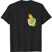 T-shirt Kawaii Dragon avec Dragon Barbu dans la Poche pour Hommes — T-shirts pour hommes