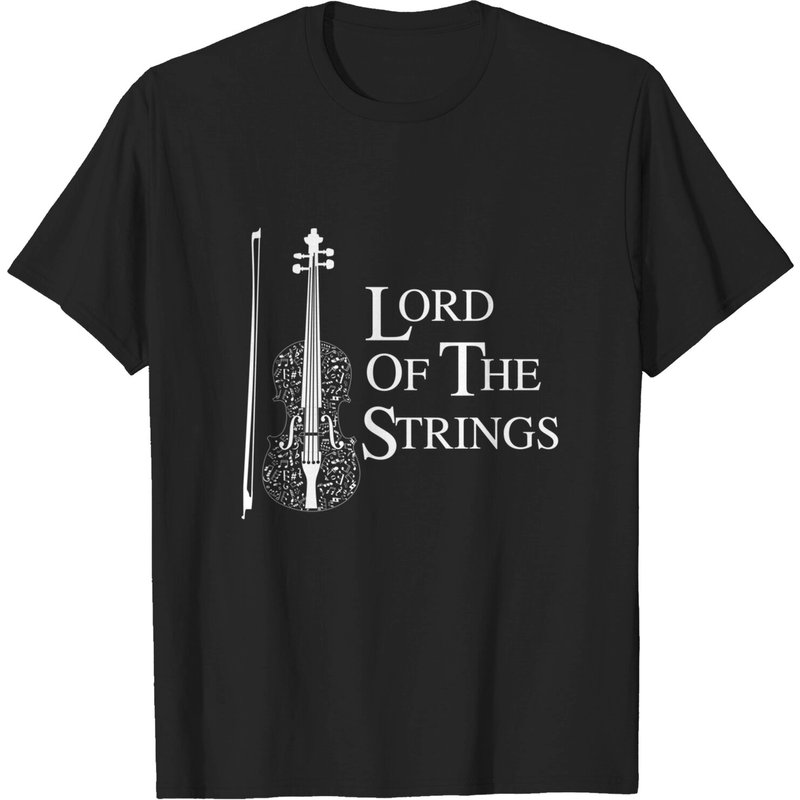 Lord Of The Strings Violin Music Lover T-shirt for Men — Mens T Shirts