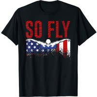 So Fly USA Swimming Team Sports Athlete T-Shirt for Men — Mens T Shirts
