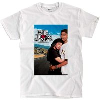 T-shirt blanc pour hommes Poetic Justice — T-shirts pour hommes