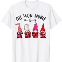 T-shirt humoristique Gnome de l'amour pour la Saint-Valentin pour hommes