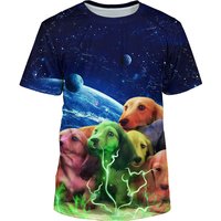 T-shirts Unisex à Imprimé 3D Réaliste à Manches Courtes — T-shirts pour hommes