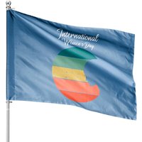 Drapeaux de Maison pour la Journée Internationale des Femmes - Impression Double-Face