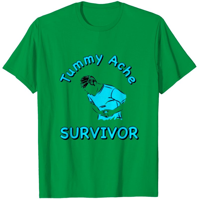Survivor T-Shirt Tummy Ache for Men - Black