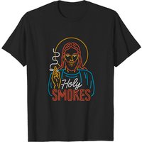 Funny Jesus T-Shirt for Men - Holy Smokes Design