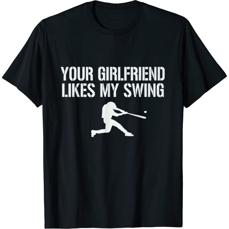 Bsaseball - T-Shirt Votre Copine Aime Mon Swing Pour Hommes — T-shirts pour hommes