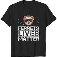 Ferret Lives Matter Men's T-Shirt in Black
