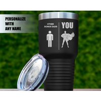 Superhero Bonus Dad Gift Ringneck Tumbler — Mugs & Tumblers