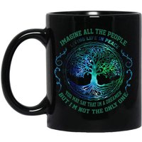 Living Life In Peace Hippie Coffee Mug