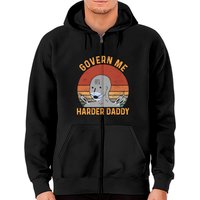 Hoodie Zippé Harder Daddy Gouverne-moi Vintage — Sweats à capuche pour hommes