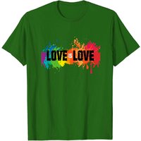 T-shirt Love Is Love Pride Rainbow pour hommes — T-shirts pour hommes