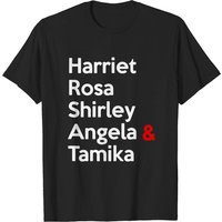 T-shirt Harriet Rosa Shirley Angela Tamika pour hommes - Noir — T-shirts pour hommes