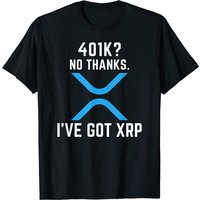 XRP Cryptocurrency 401K T-Shirt for Men