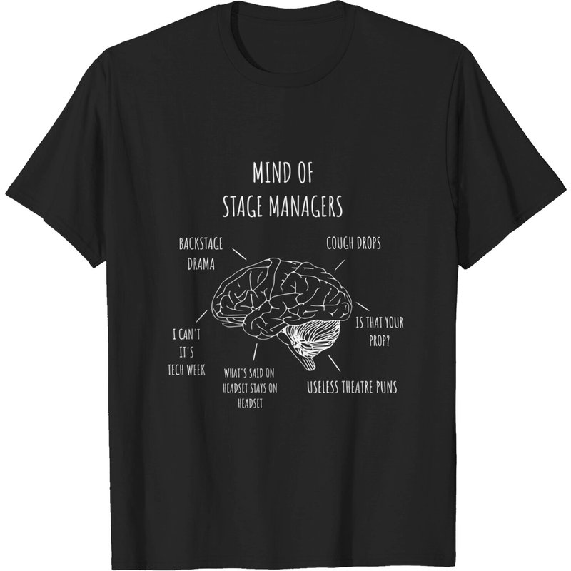 Theatre Mind Of Stage Manager Broadway Musical Theater T-Shirt