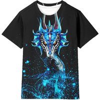 3D Print Graphic Short Sleeve T-Shirt for Kids