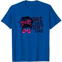 T-shirt Messy Bun Mom Bike Hair Don't Care pour hommes — T-shirts pour hommes