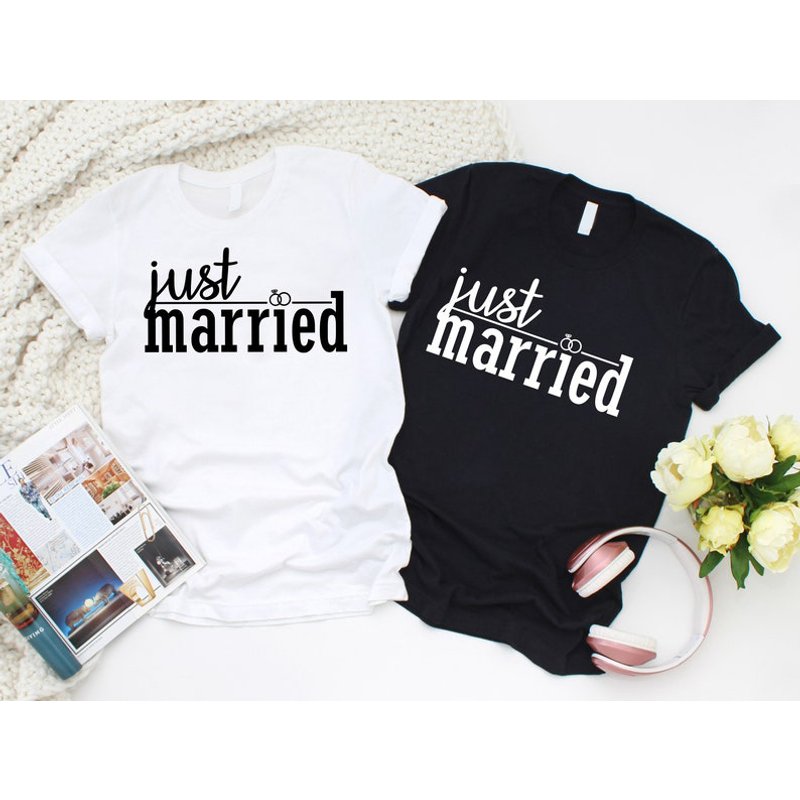 T-Shirt assorti Just Married pour homme — T-shirts pour hommes