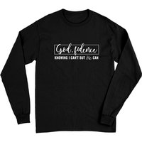 Godfidence Long Sleeve T-Shirt Knowing I Can’t But He Can — Mens T Shirts