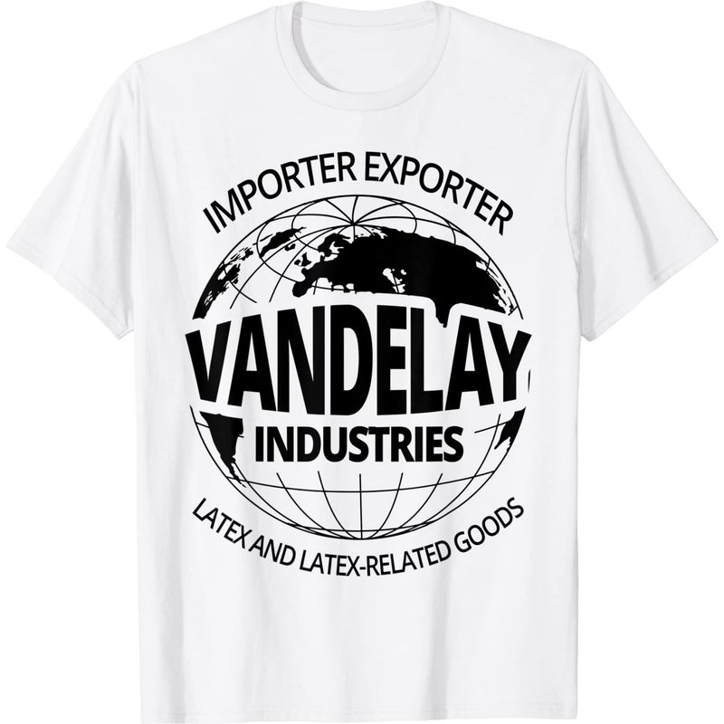 T-shirt Humoristique pour Hommes Vandelay Industries en Noir — T-shirts pour hommes
