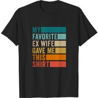 T-shirt Mon Ex-Femme Préférée pour Hommes en Noir — T-shirts pour hommes