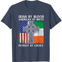 Ireland T-Shirt - Irish By Blood Patriot Theme for Men