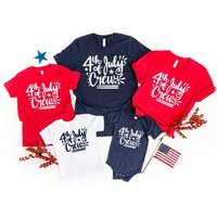 Men's 4th of July Crew Matching Family Patriotic T-Shirt