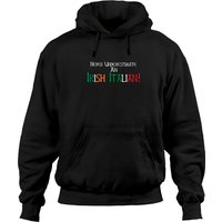Irish Italian Proud Heritage Flag Pullover Hoodie — Mens Hoodies