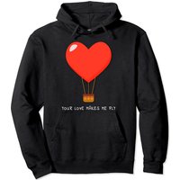 Hoodie Unisexe Cœur en Montgolfière pour la Saint-Valentin — Sweats à capuche pour hommes
